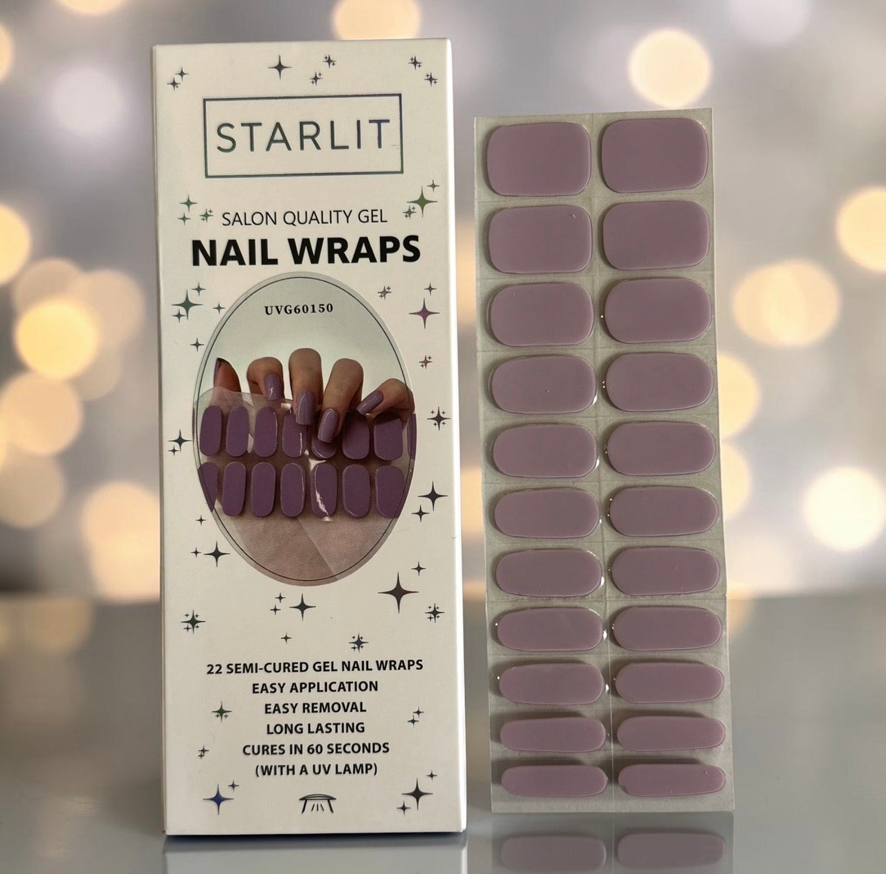 Dusty Lavender Semi-Cured Gel Nail Wrap