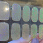 Dazzling Champagne Holographic Semi-Cured Gel Nail Wrap