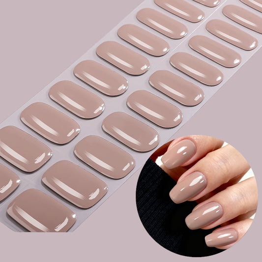 Caramel Drizzle NO UV LIGHT Air Dry Gel Wraps