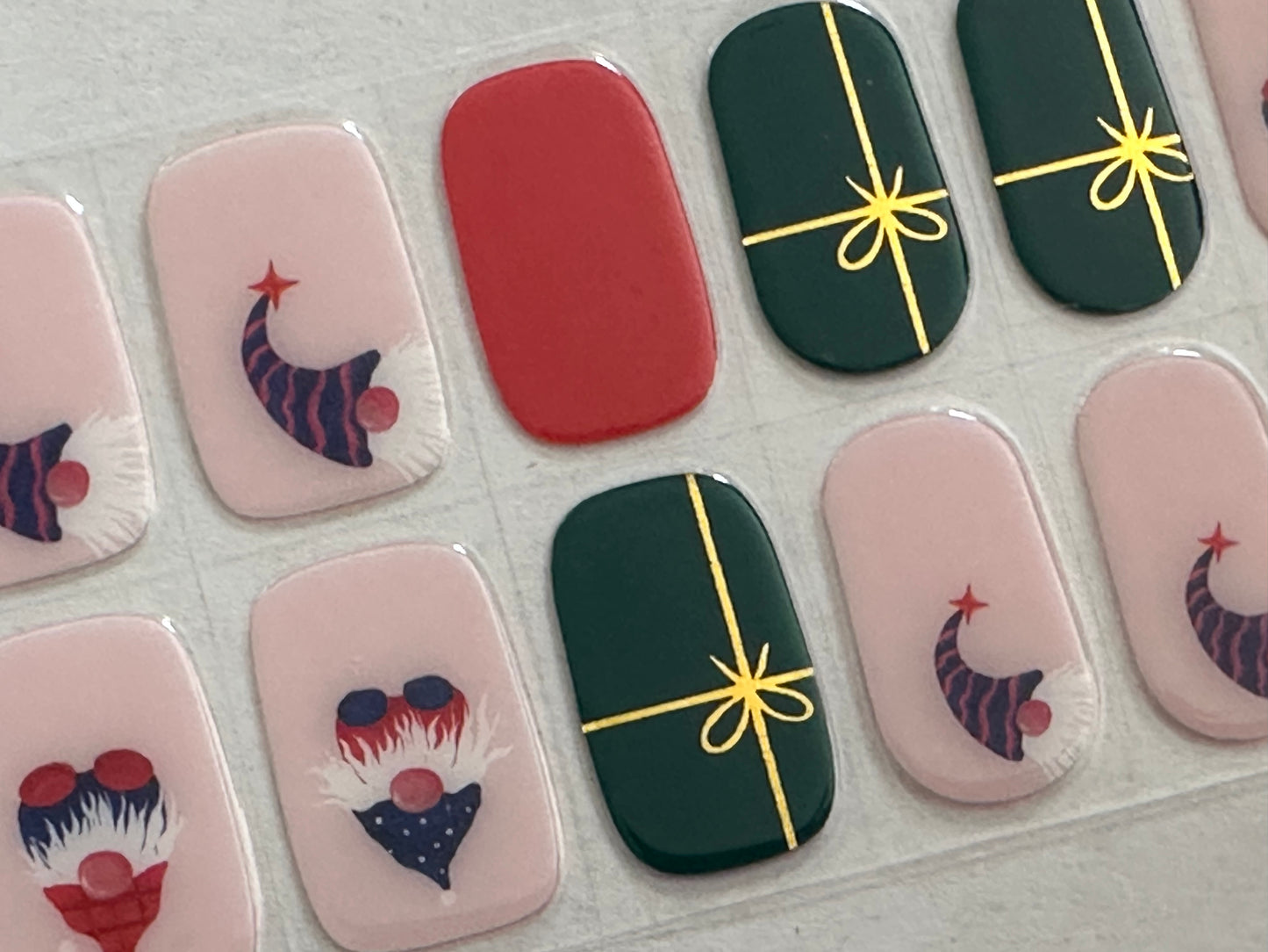 Gnome For The Holidays Semi-Cured Gel Nail Wrap