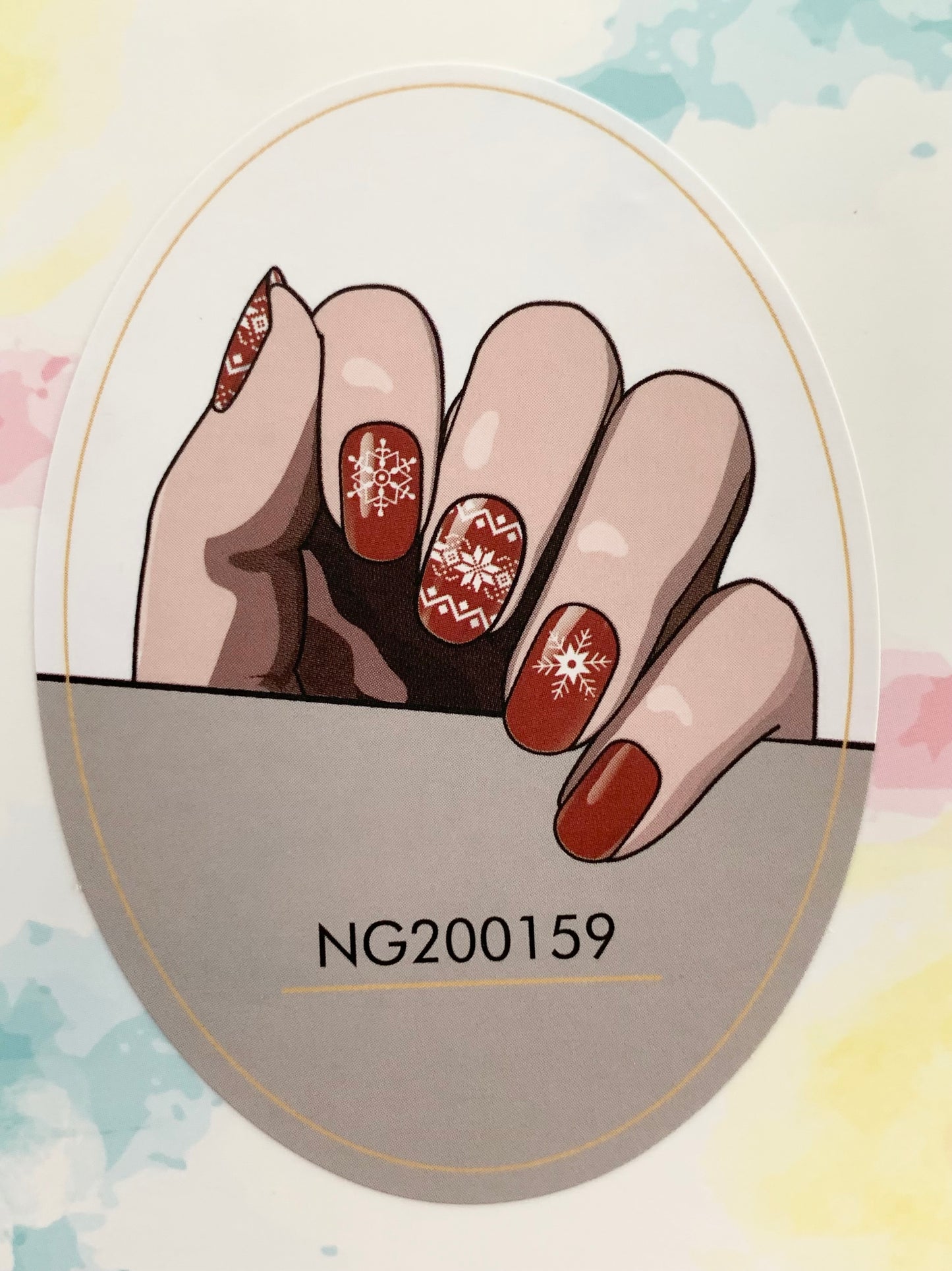 Sleigh The Holidays Semi-Cured Gel Nail Wrap