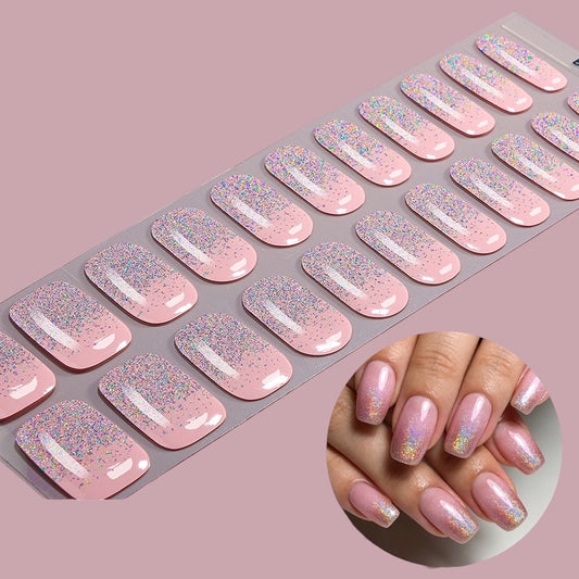 Champagne Drip NO UV LIGHT Air Dry Gel Wraps