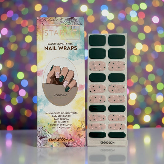 Festive Forest Semi-Cured Gel Nail Wrap