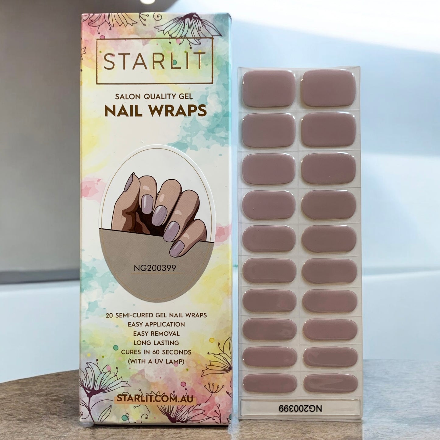 Mauvelous Semi-Cured Gel Nail Wrap