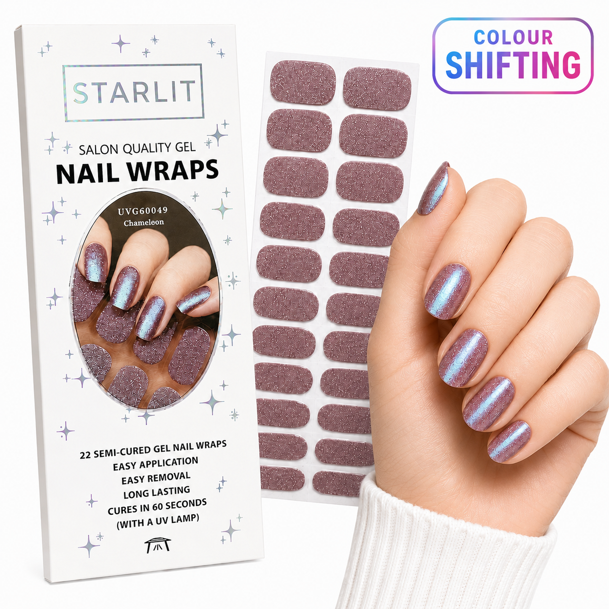 Cool Shift Semi-Cured Gel Nail Wrap