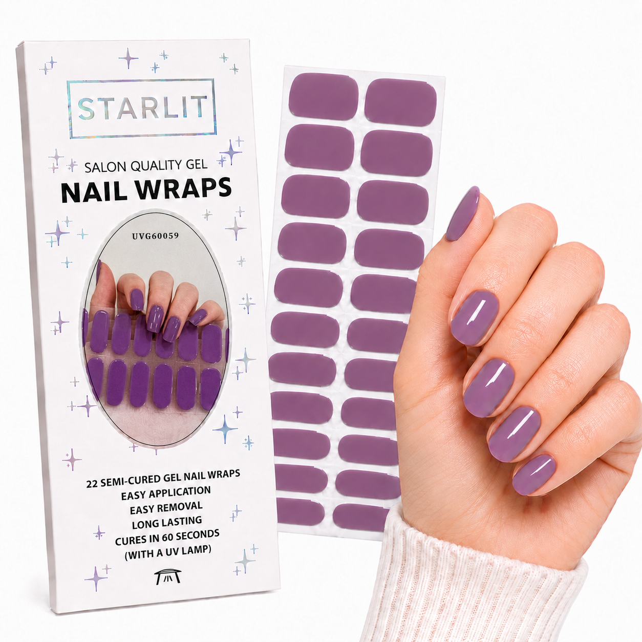 Hush Now Semi-Cured Gel Nail Wrap