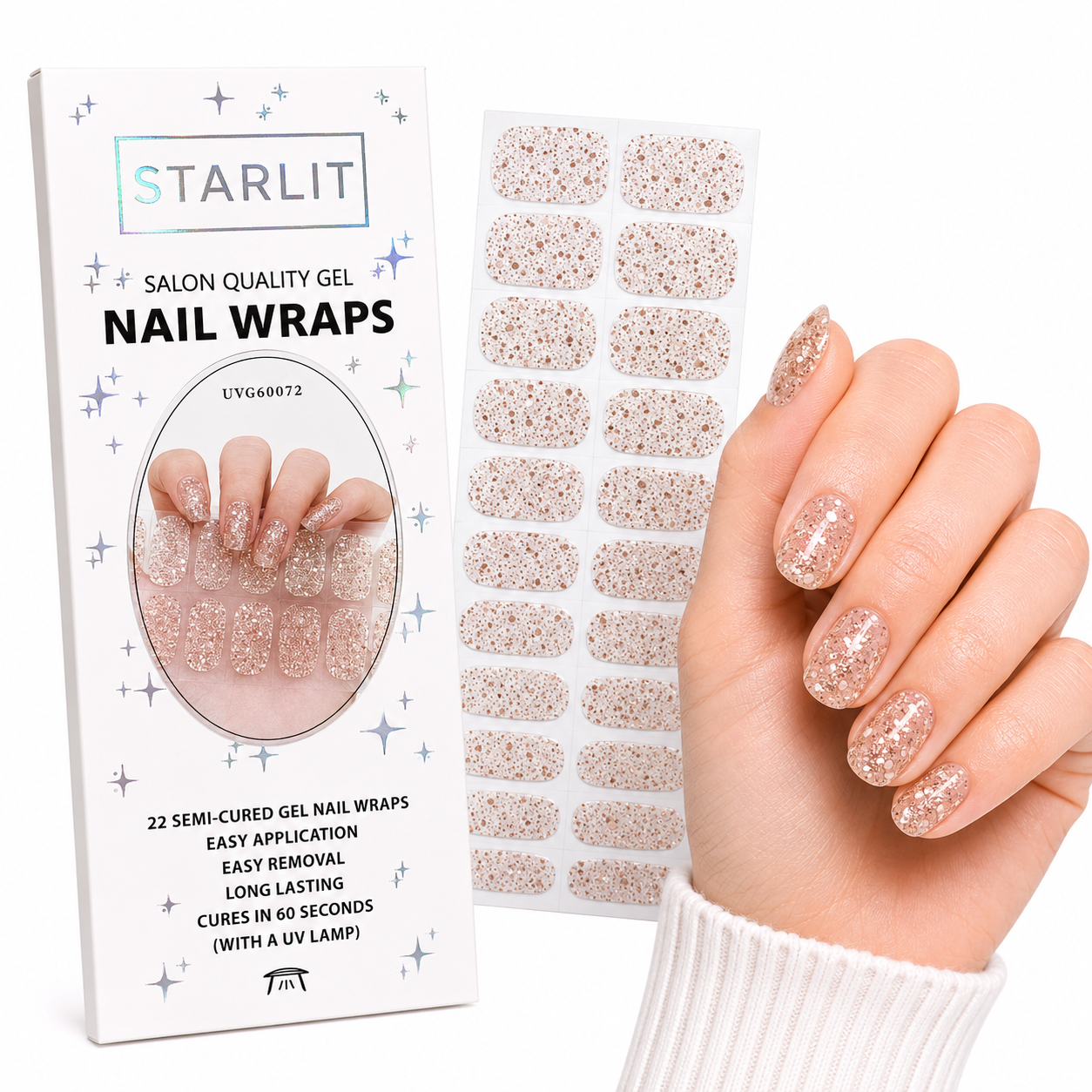 Toasted Rosé Semi-Cured Gel Nail Wrap