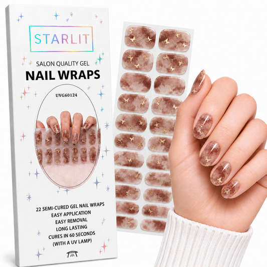Whispering Wings Semi-Cured Gel Nail Wrap