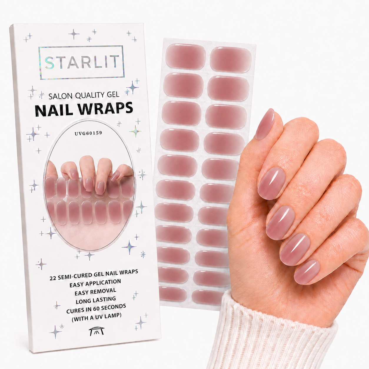 Sweet Romance Semi-Cured Gel Nail Wrap