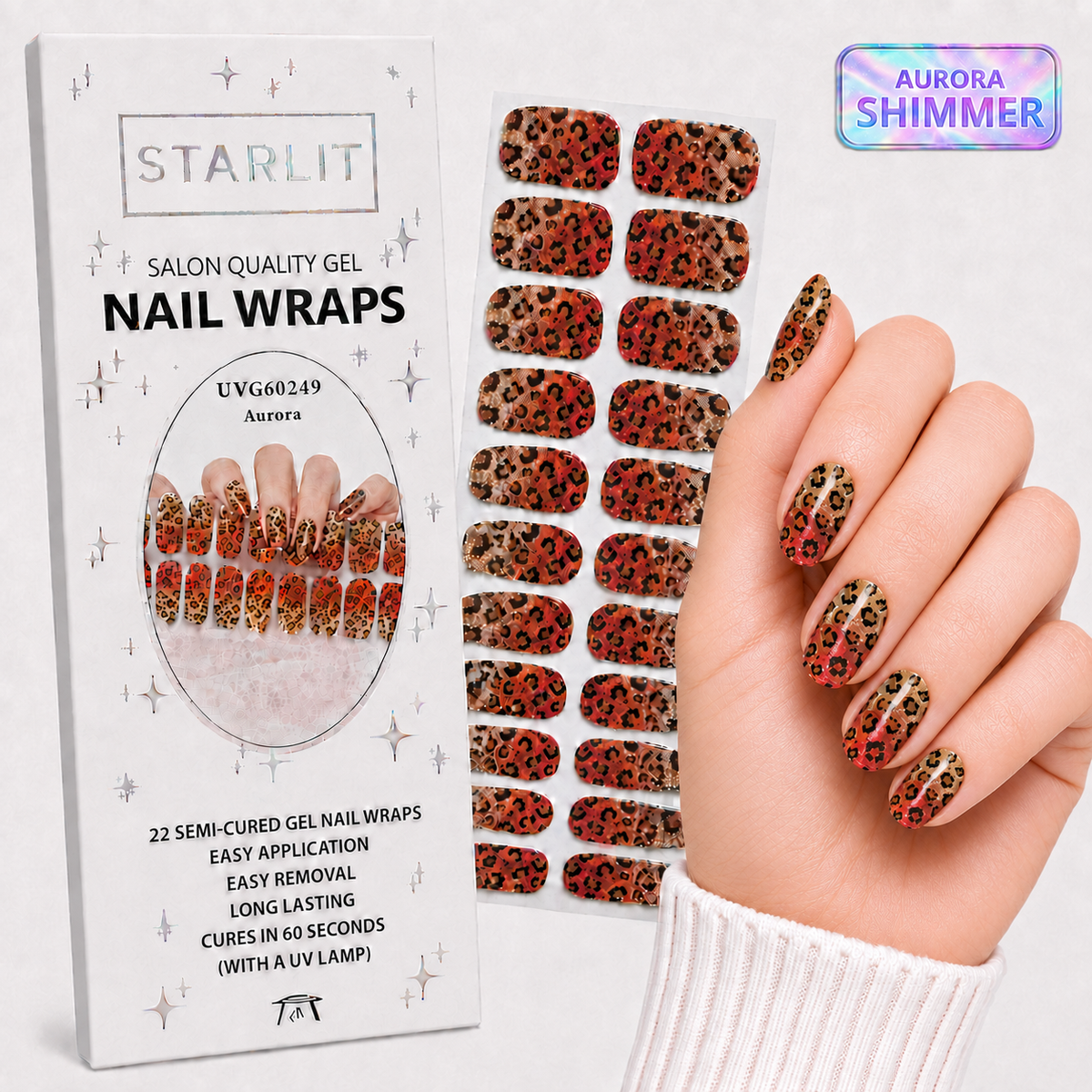 Wild Shift Semi-Cured Gel Nail Wrap
