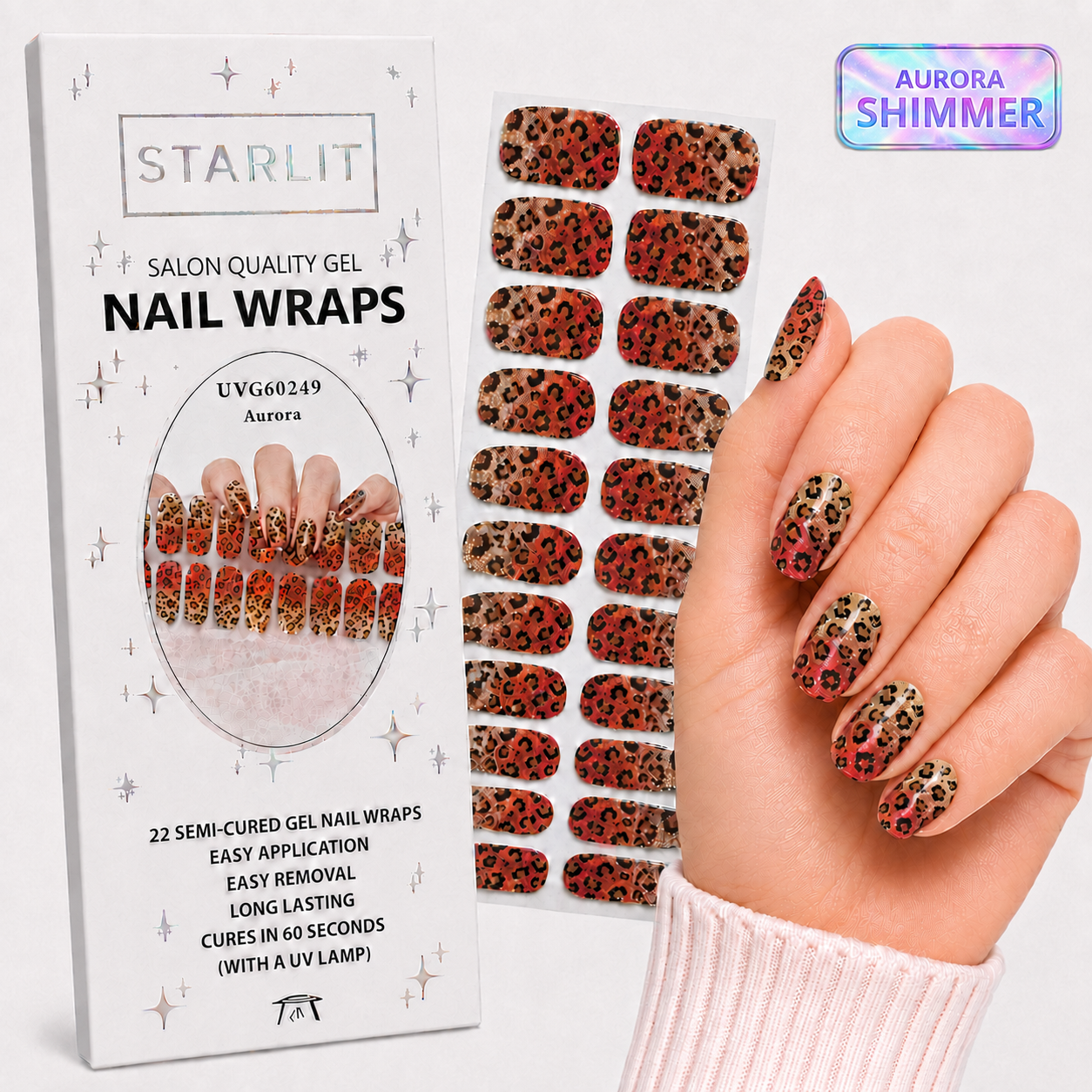 Wild Shift Semi-Cured Gel Nail Wrap