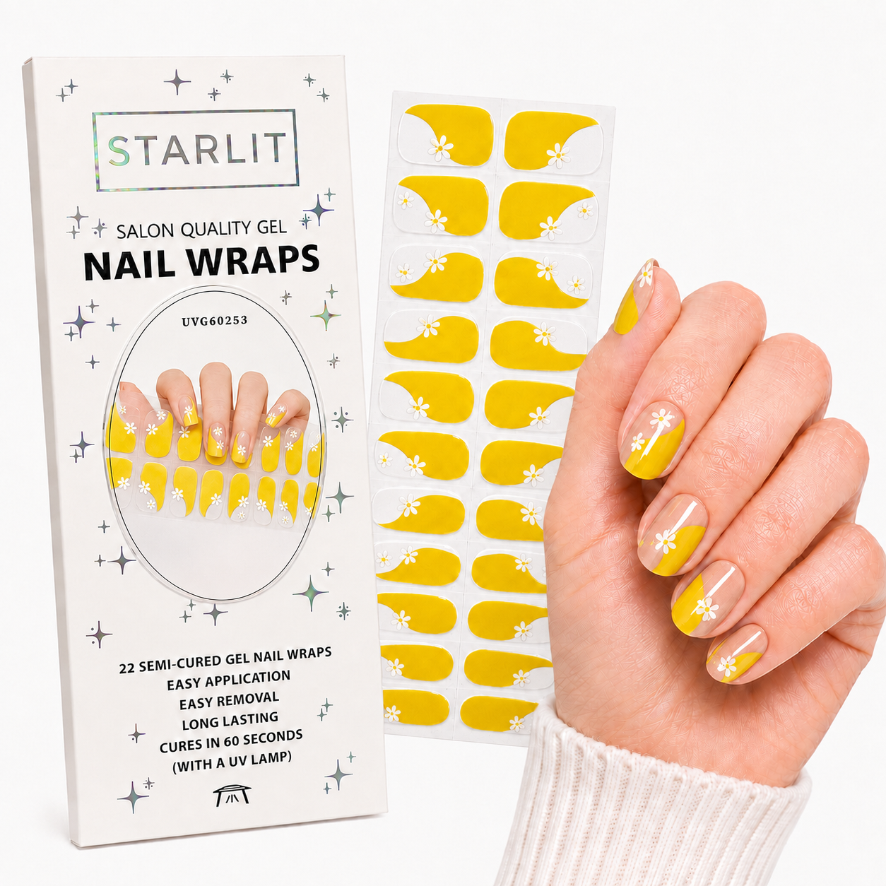 Sunny Side Up Semi-Cured Gel Nail Wrap