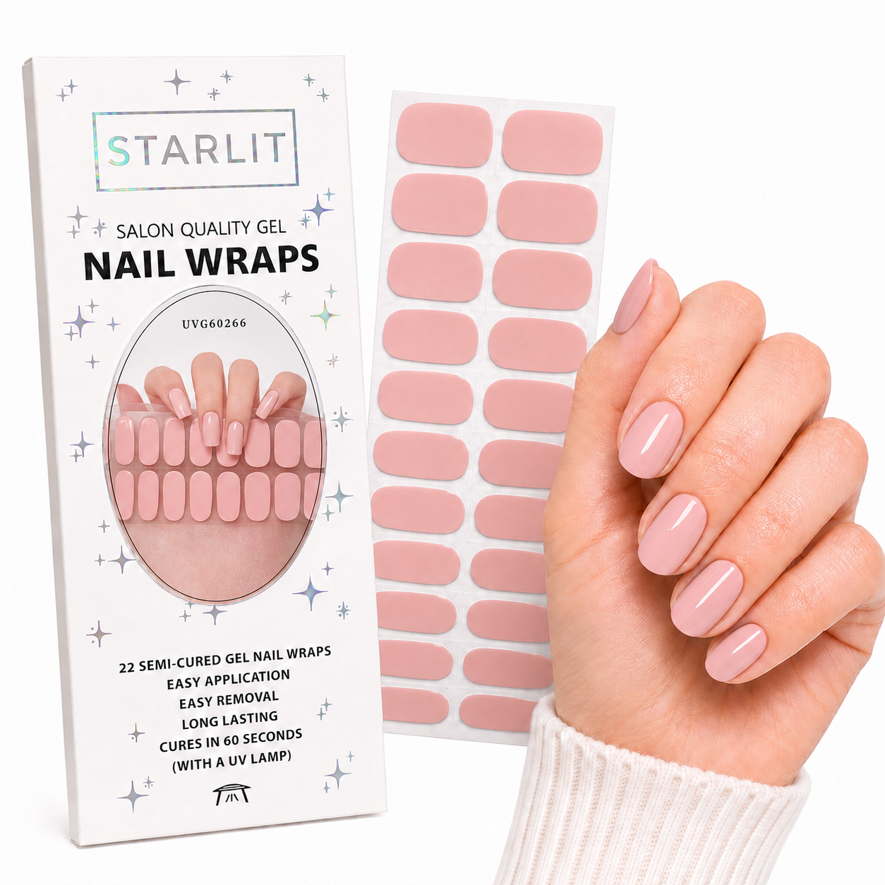 Satin Slipper Semi-Cured Gel Nail Wrap