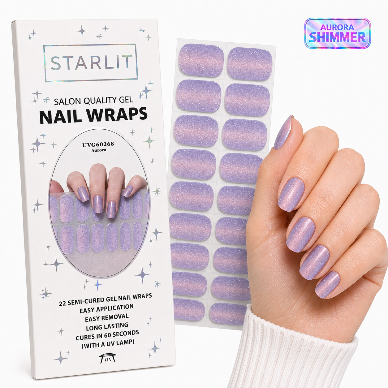 Dreamy Semi-Cured Gel Nail Wrap