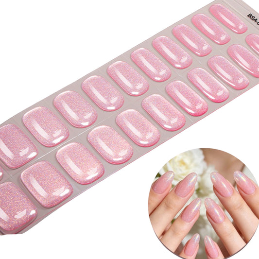 Pink Sugar NO UV LIGHT Air Dry Gel Wraps