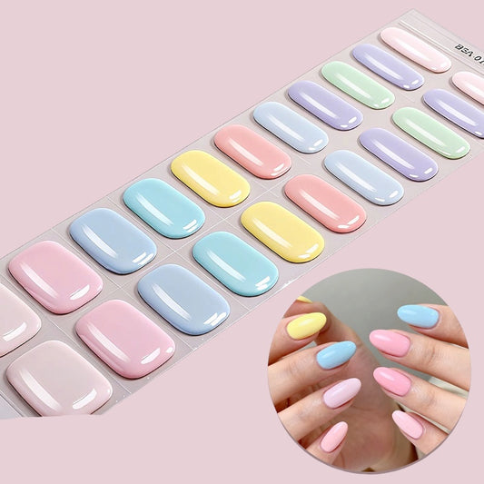 Candy Clouds NO UV LIGHT Air Dry Gel Wraps