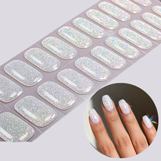 Snow Storm NO UV LIGHT Air Dry Gel Wraps