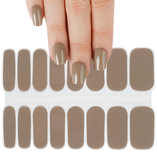 Creamy Cocoa Semi-Cured Gellies Nail Wrap