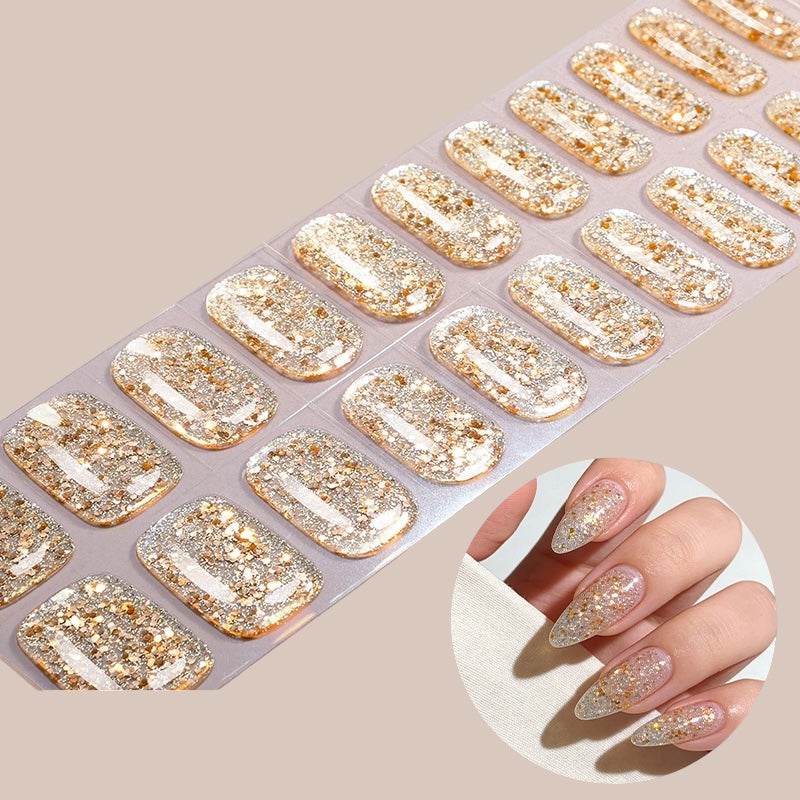 Golden Sands NO UV LIGHT Air Dry Gel Wraps