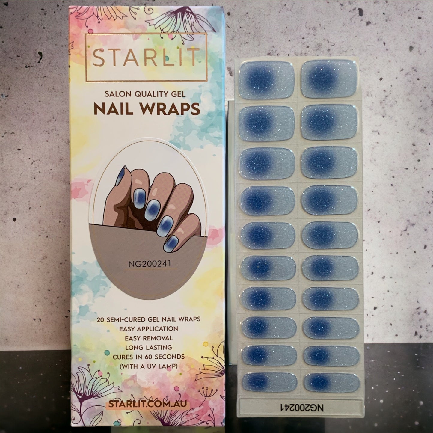 Frozen Touch Semi-Cured Gel Nail Wrap