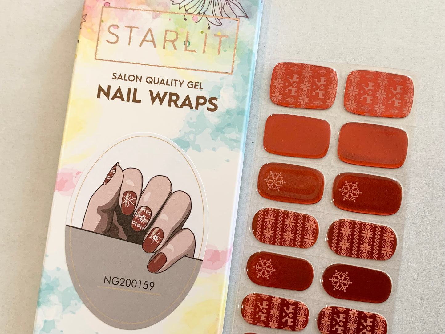 Sleigh The Holidays Semi-Cured Gel Nail Wrap