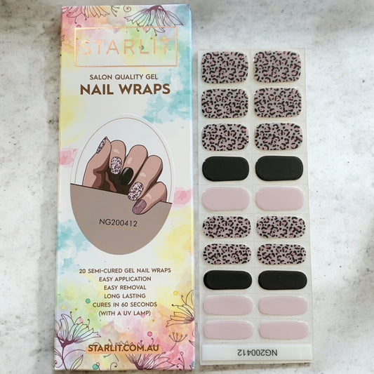 Pink Prowess Semi-Cured Gel Nail Wrap