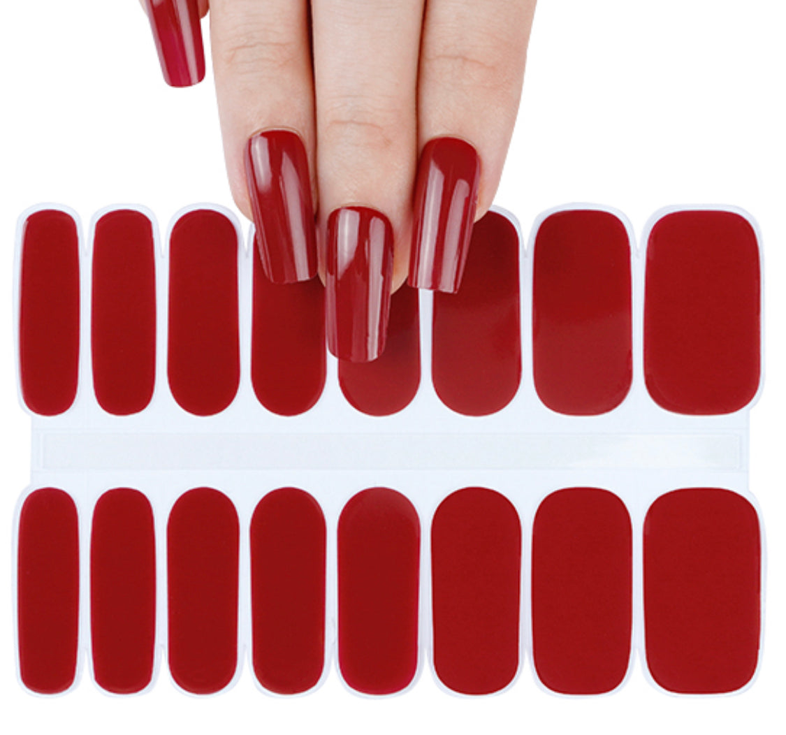 Cabernet Charm Semi-Cured Gellies Nail Wrap