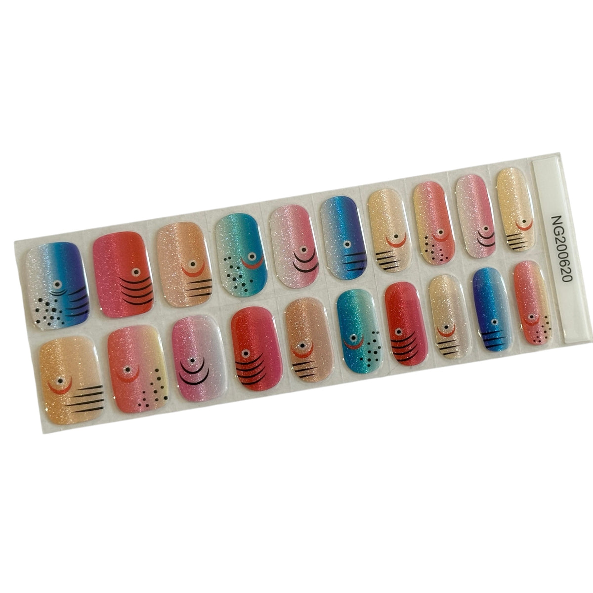Gone Fishin’ Cat Eye Semi-Cured Gel Nail Wrap