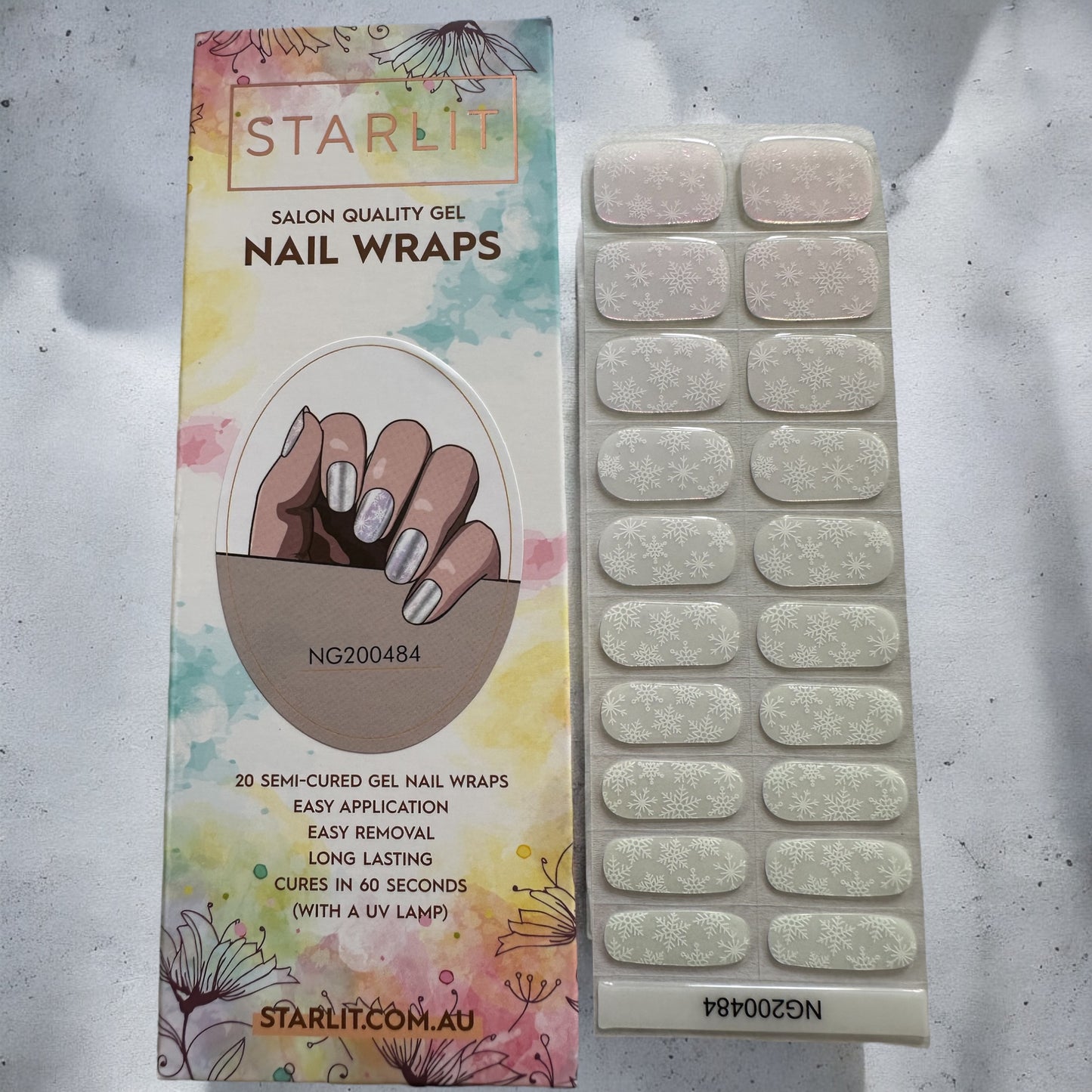 Aurora Frost Semi-Cured Gel Nail Wrap (Colour Shift)