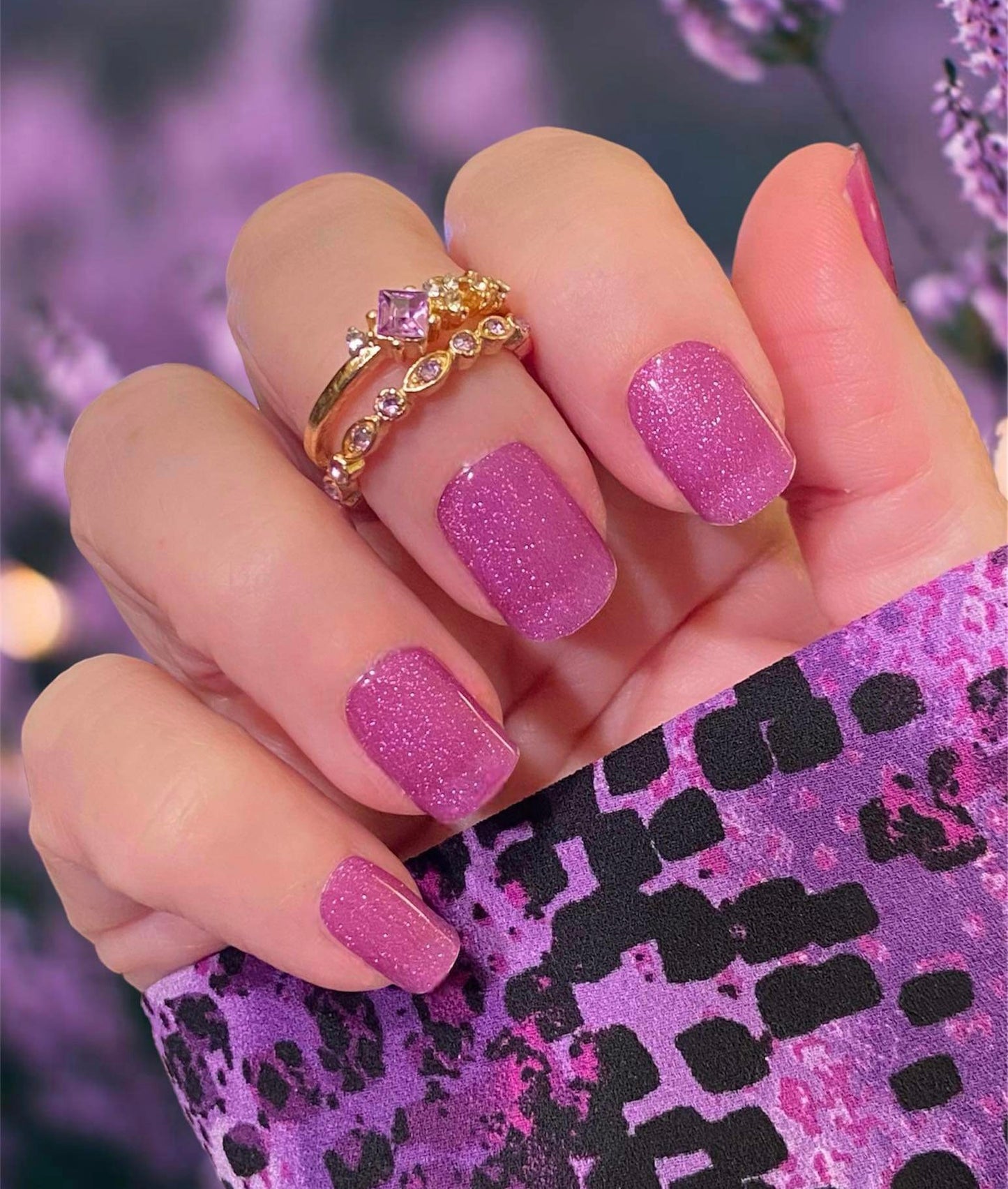 Dreamy Lilac Cat Eye Semi-Cured Gel Nail Wraps