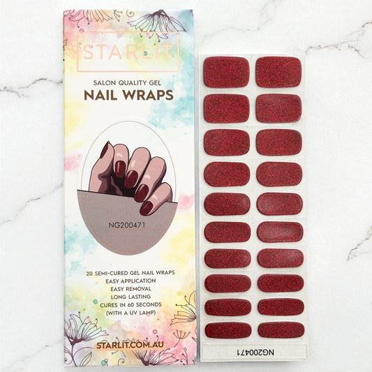 Fire & Flare Semi-Cured Gel Nail Wrap