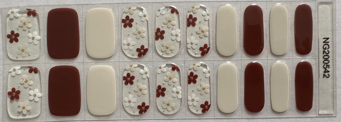 Bloom Vibes Semi-Cured Gel Nail Wrap