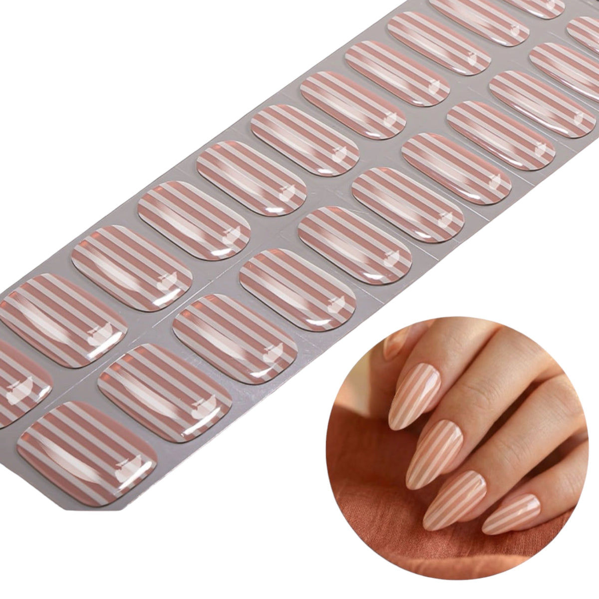 Stripe It Lucky NO UV LIGHT Air Dry Gel Wraps