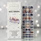 Stellar Splash Semi-Cured Gel Nail Wrap