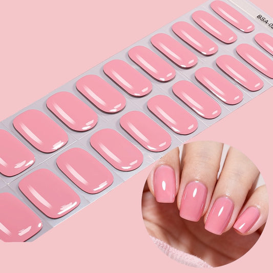 Pink Whisper NO UV LIGHT Air Dry Gel Wraps