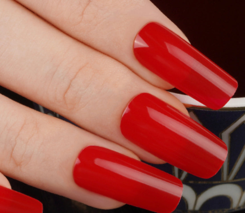 Candy Apple Red Semi-Cured Gellies Nail Wrap