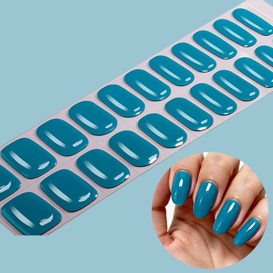 Teal Me More NO UV LIGHT Air Dry Gel Wraps