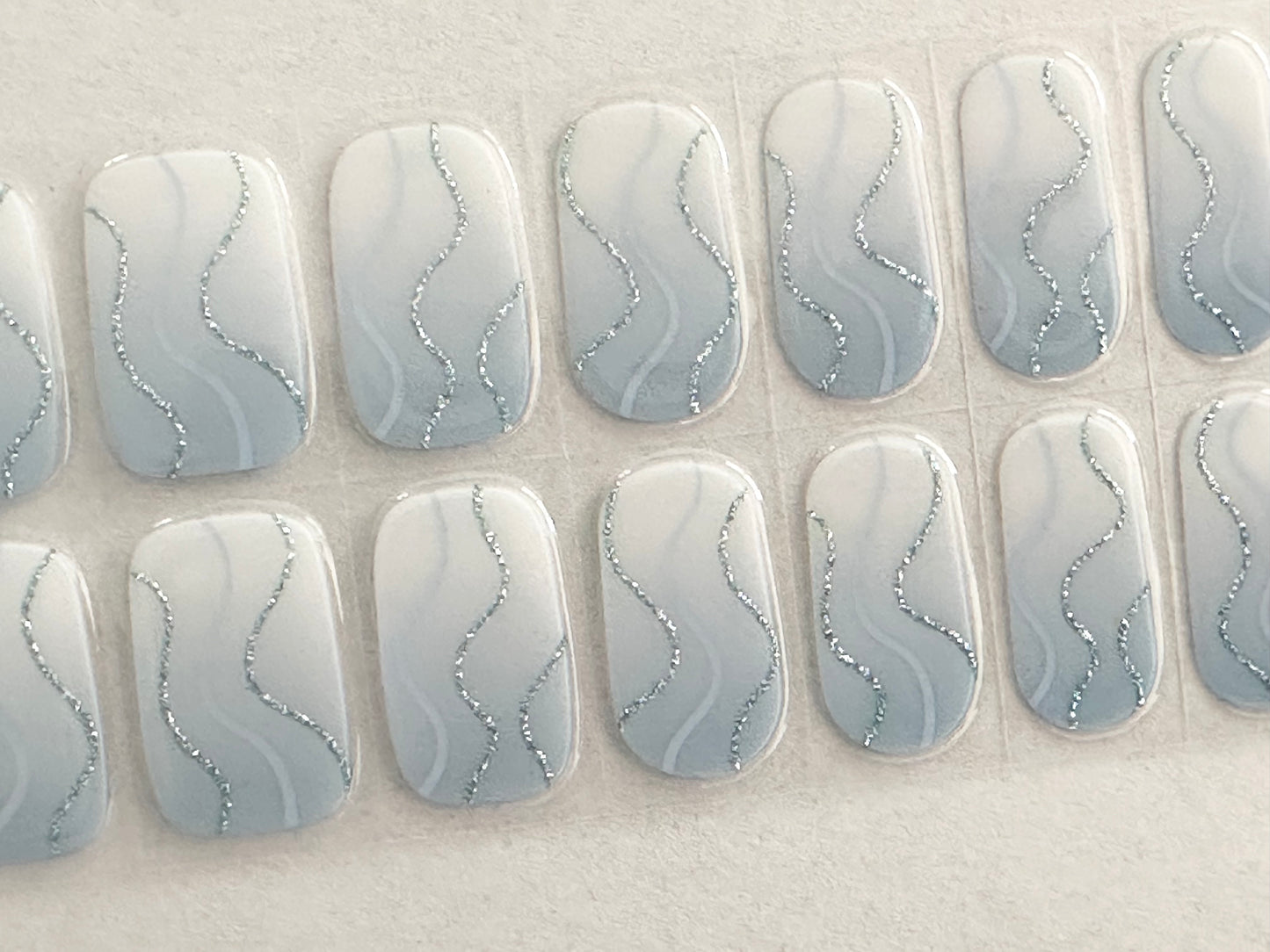 Cool Current Semi-Cured Gel Nail Wrap