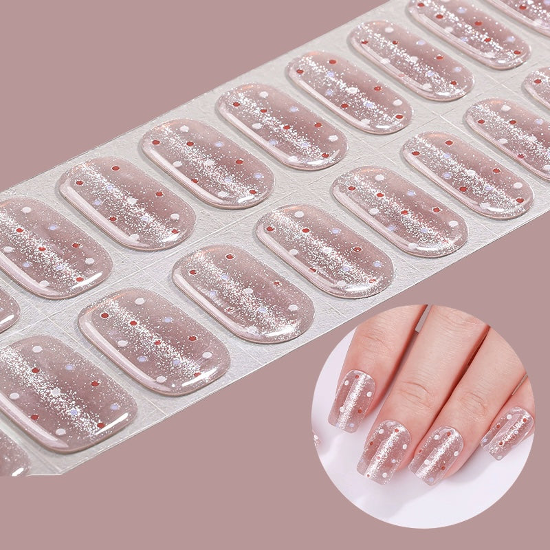Sprinkle Some Fun (Cat Eye) NO UV LIGHT Air Dry Gel Wraps
