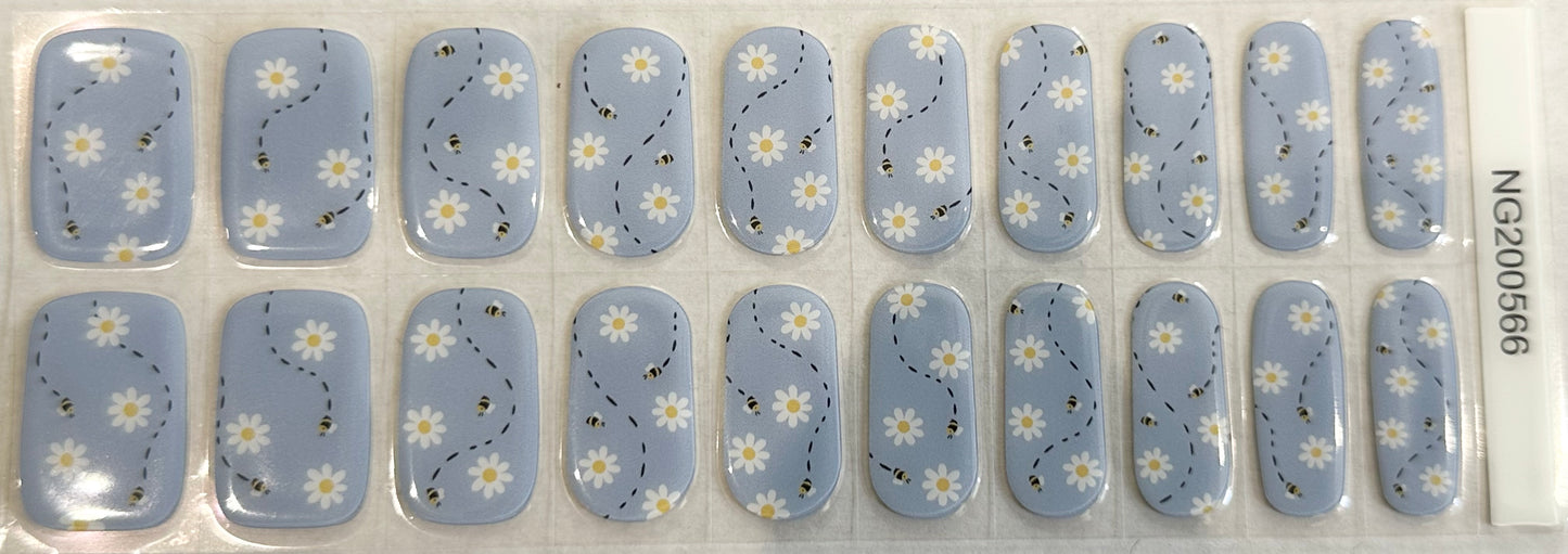 Sweet as Honey Semi-Cured Gel Nail Wrap