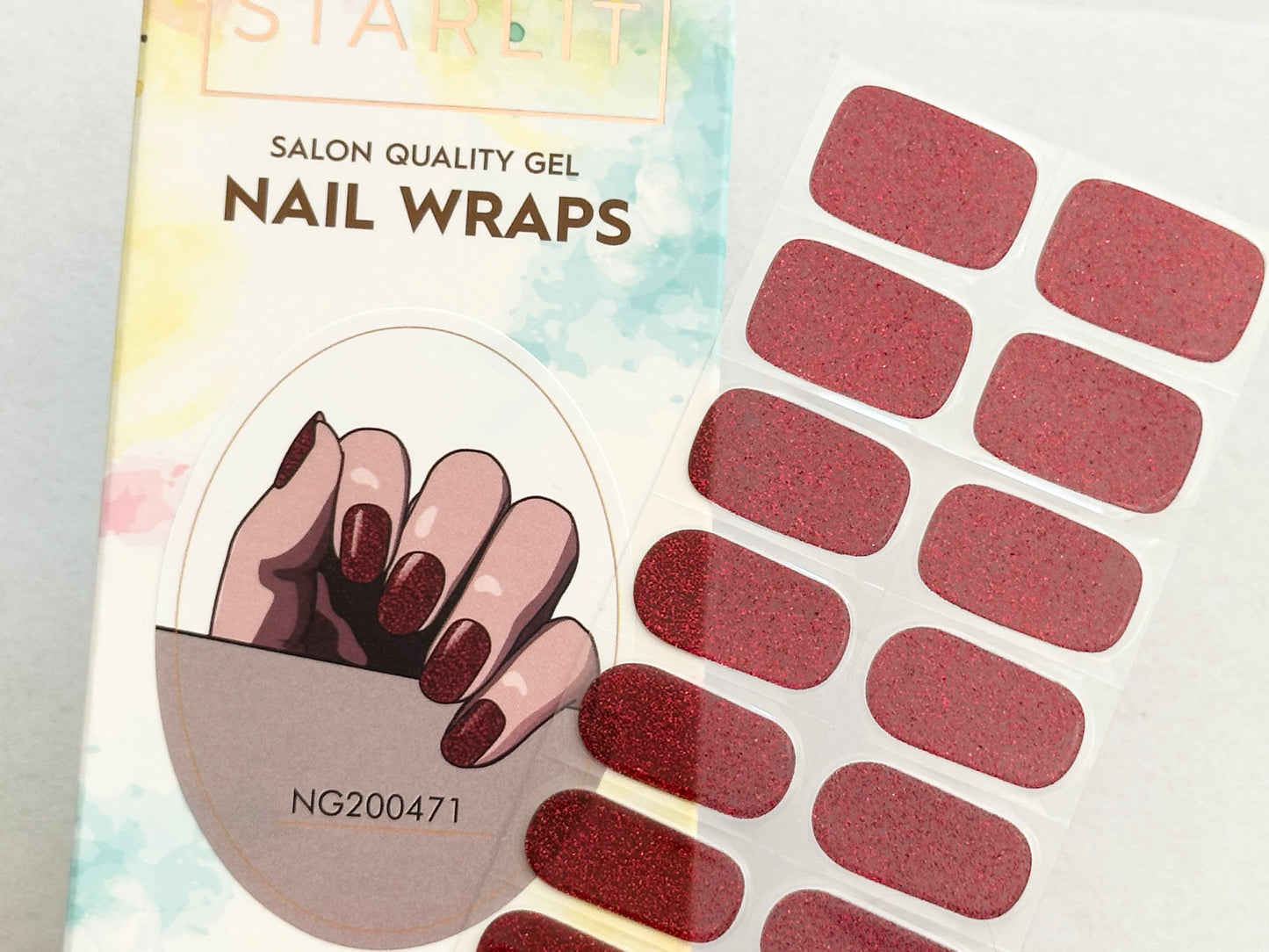 Fire & Flare Semi-Cured Gel Nail Wrap