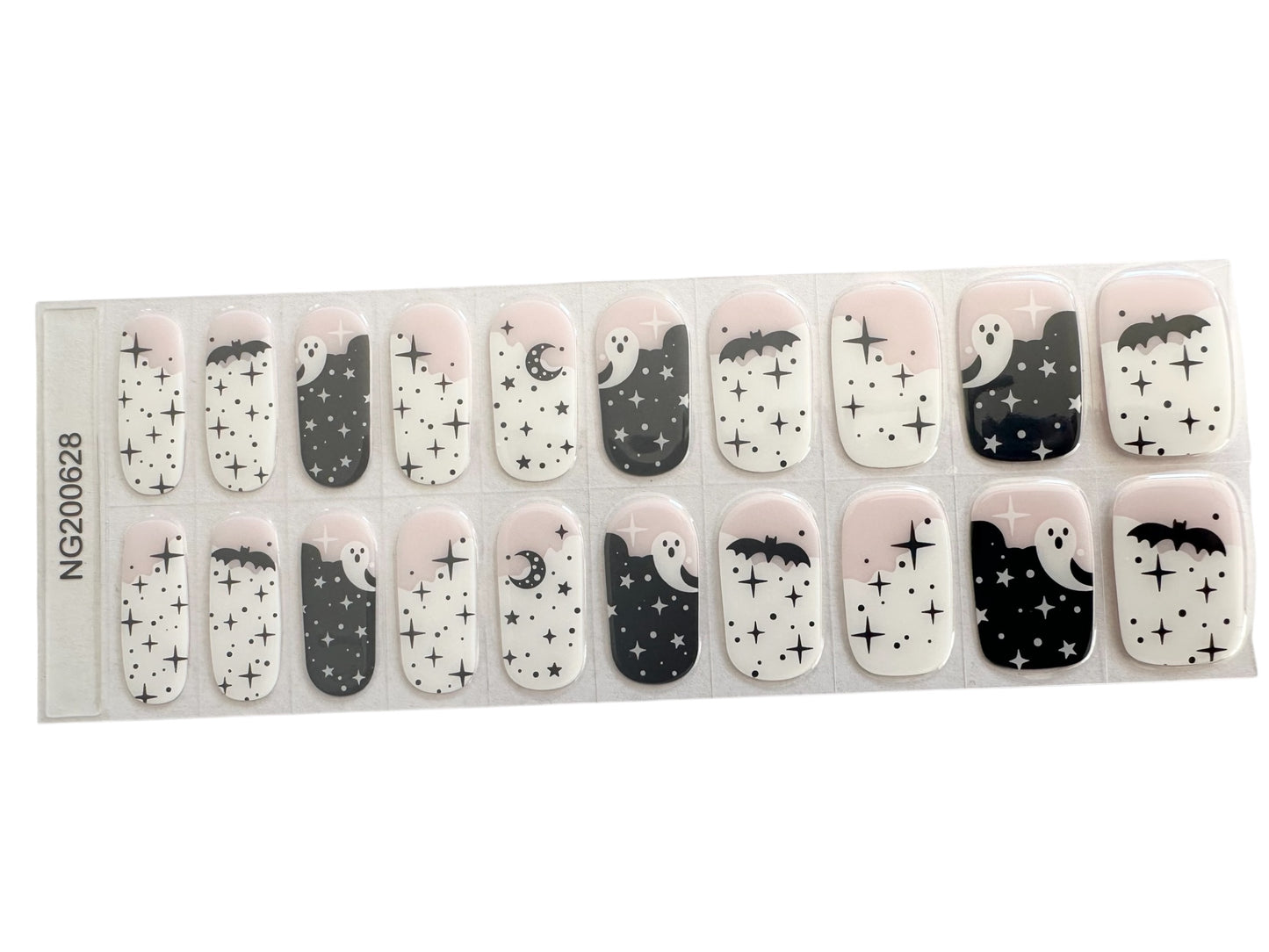Moonlit Mischief Semi-Cured Gel Nail Wrap (Glow In The Dark)