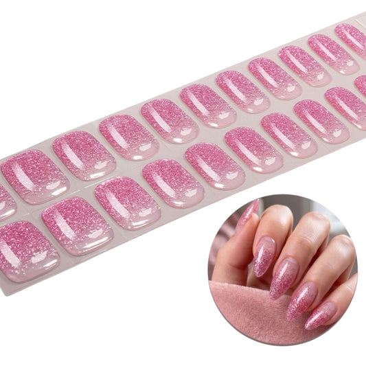 Pink Fizz NO UV LIGHT Air Dry Gel Wraps