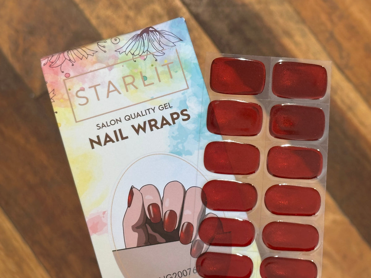 Rust in Time Cat Eye Semi-Cured Gel Nail Wrap