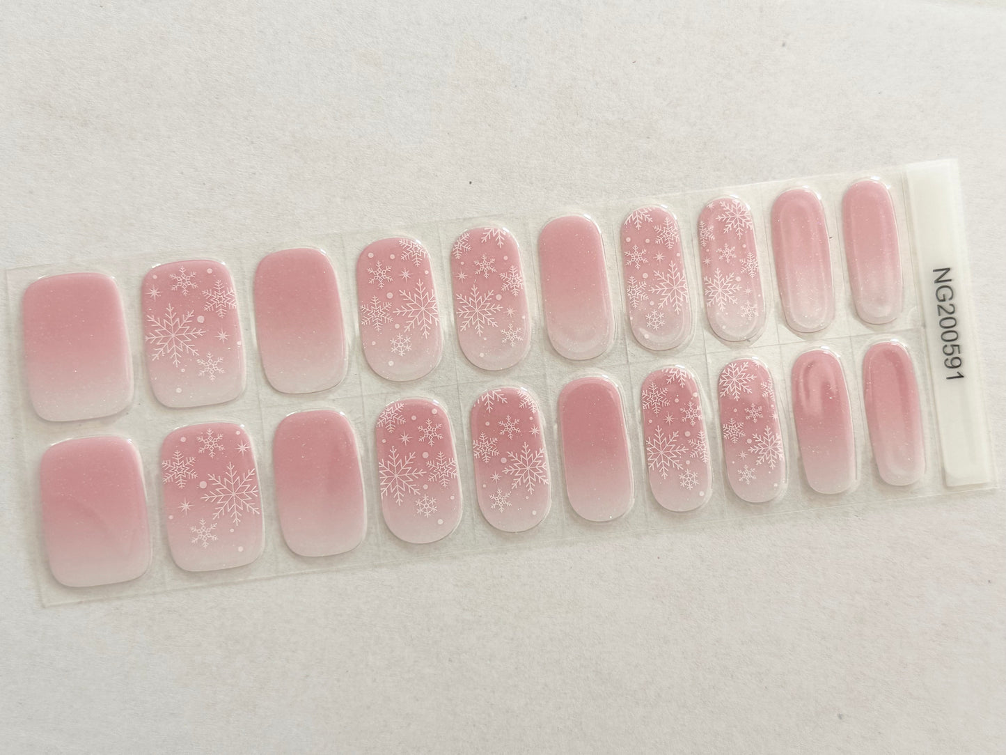 Snow Cute Semi-Cured Gel Nail Wrap
