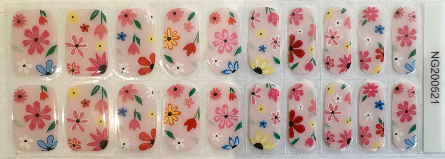 Flower to the People Semi-Cured Gel Nail Wrap