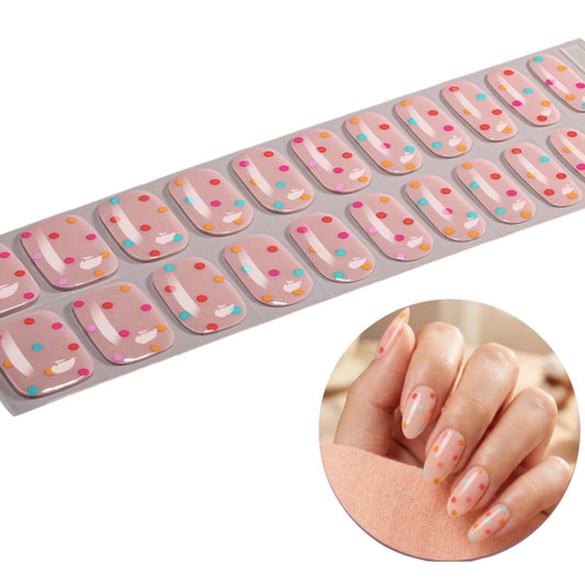 Cue the Confetti NO UV LIGHT Air Dry Gel Wraps