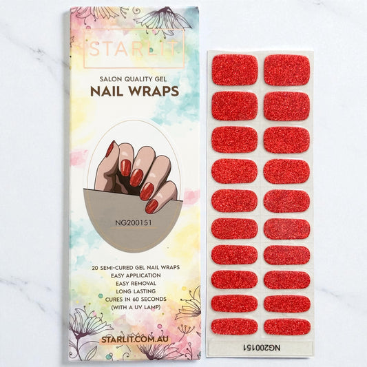 Too Hot To Handle Semi-Cured Gel Nail Wrap