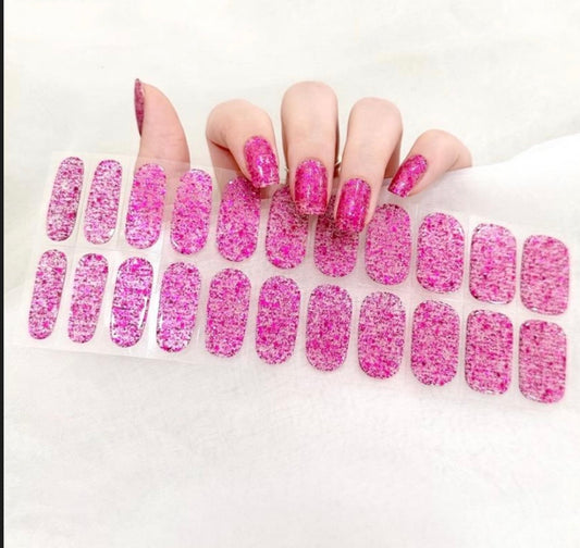 Fuchsia Firecracker NO LIGHT Air Dry Gel Wraps