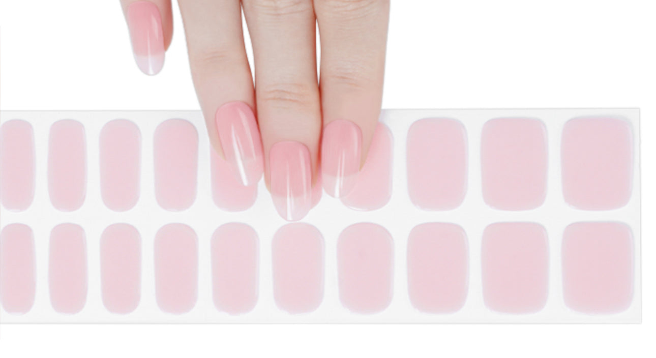 Berry Cream Semi-Cured Gel Nail Wraps (Semi-Transparent)